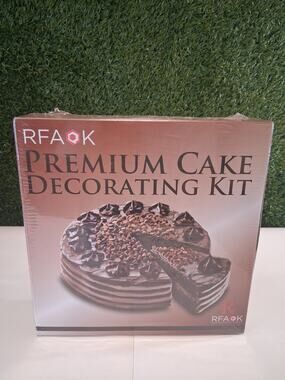 RFAQK 65 Pcs Premium Cake Decorating Kit Baking Supplies Turntable Leveler Set